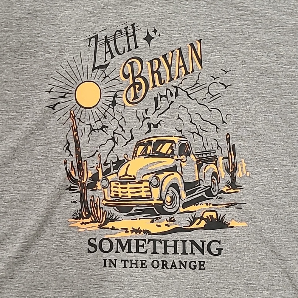 Zach Bryan Something In the Orange Inspired Short Sleeve T-Shirt Size Medium - Picture 3 of 3